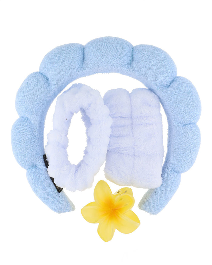 Set Chloe | Vincha + Muñequeras + Broche