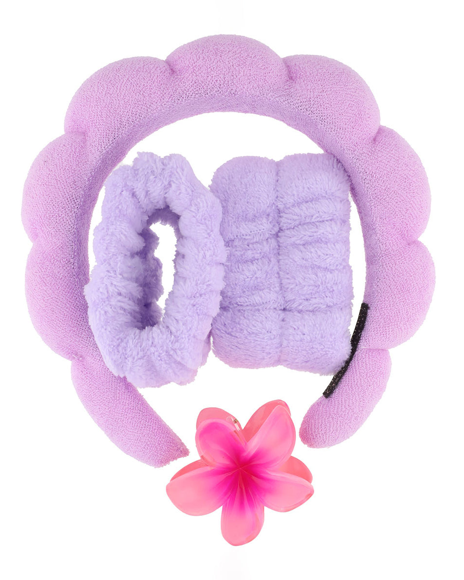 Set Sofia | Vincha + Muñequeras + Broche