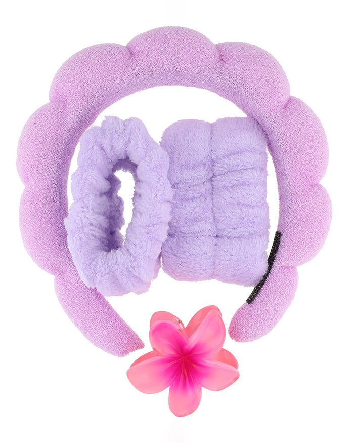 Set Sofia | Vincha + Muñequeras + Broche