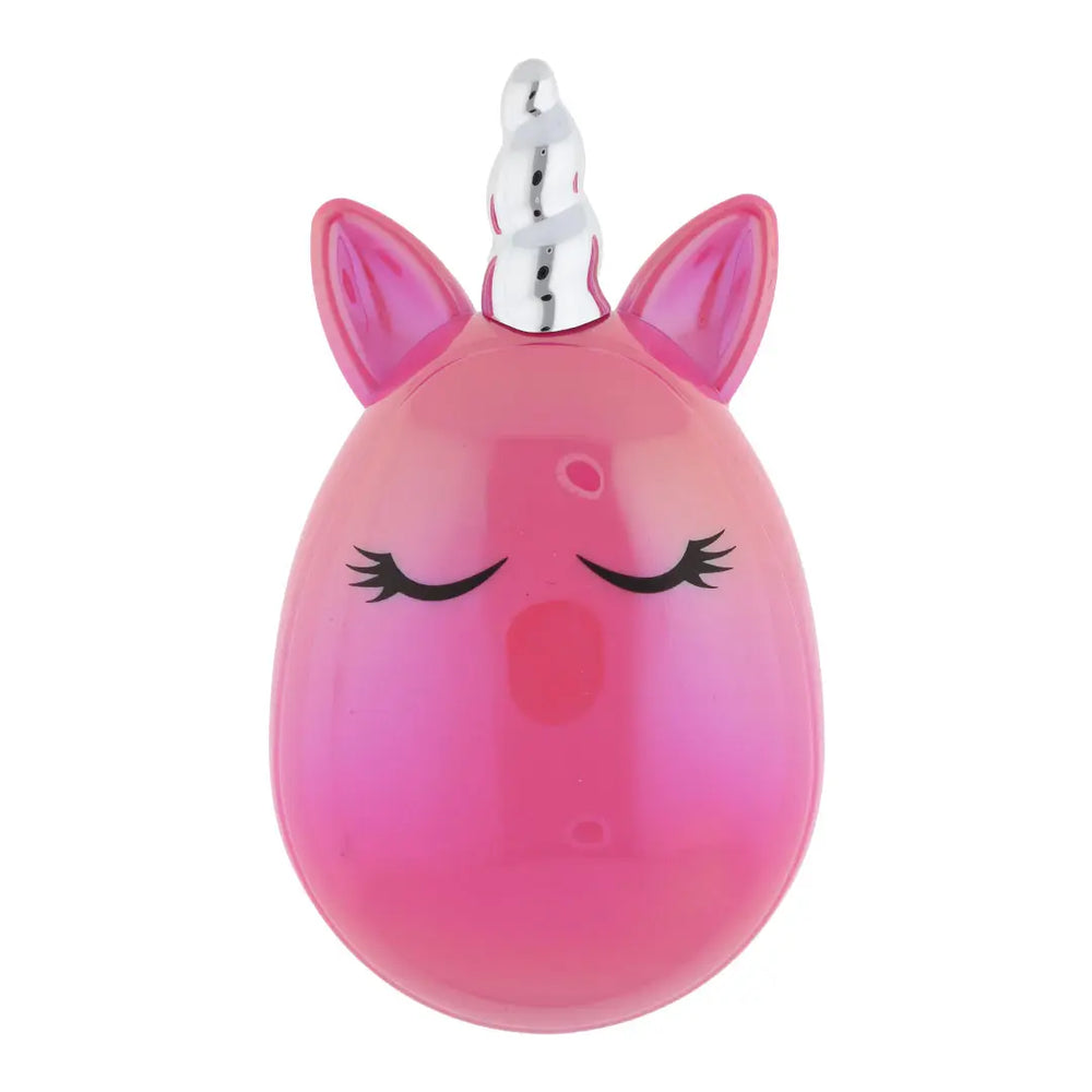 Cepillo Antitirones Compacto Unicornio Fucsia Metalizado