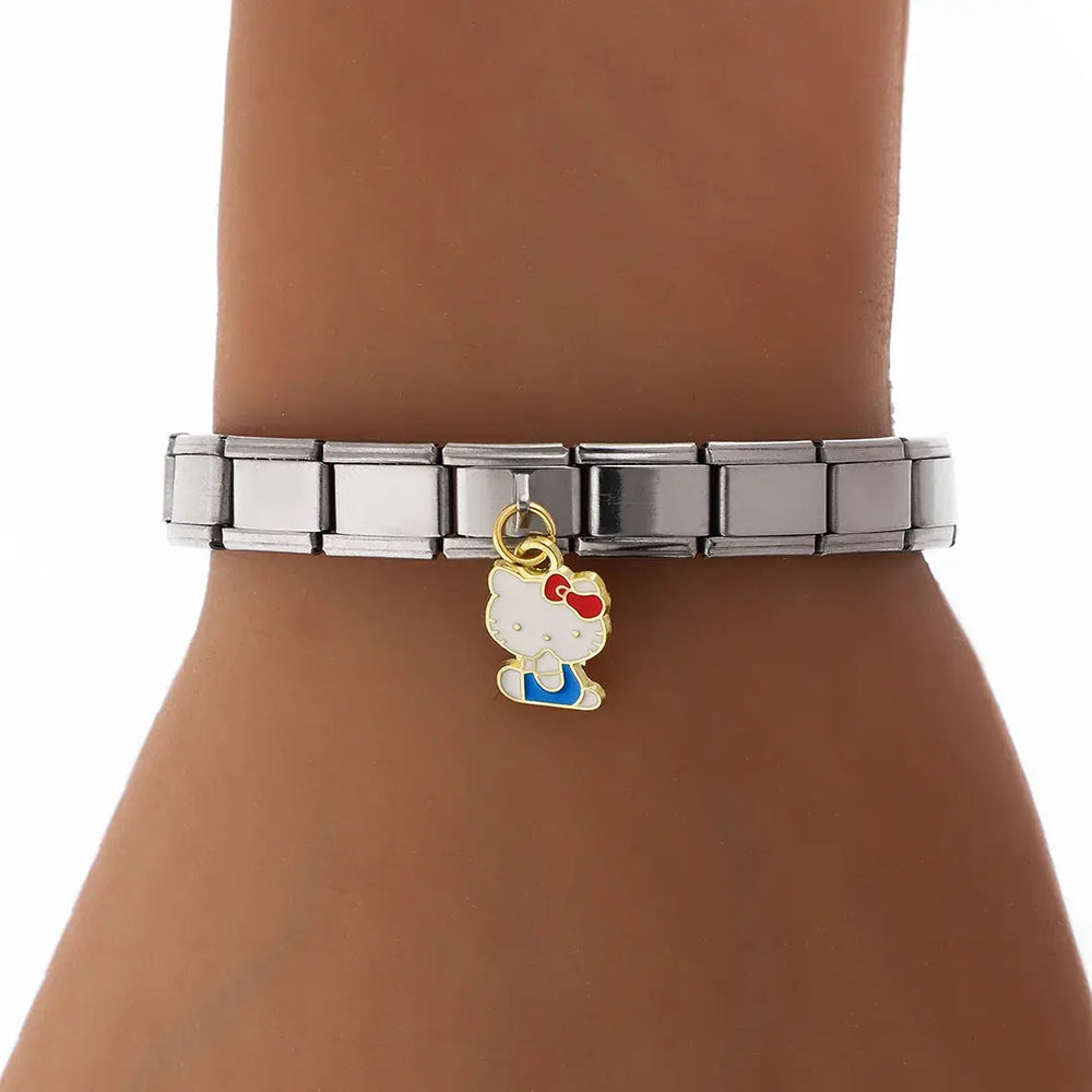 Pulsera Italiana Jasmine | Acero Quirúrgico