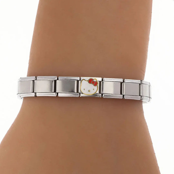 Pulsera Italiana Acero Quirurgico Kitty