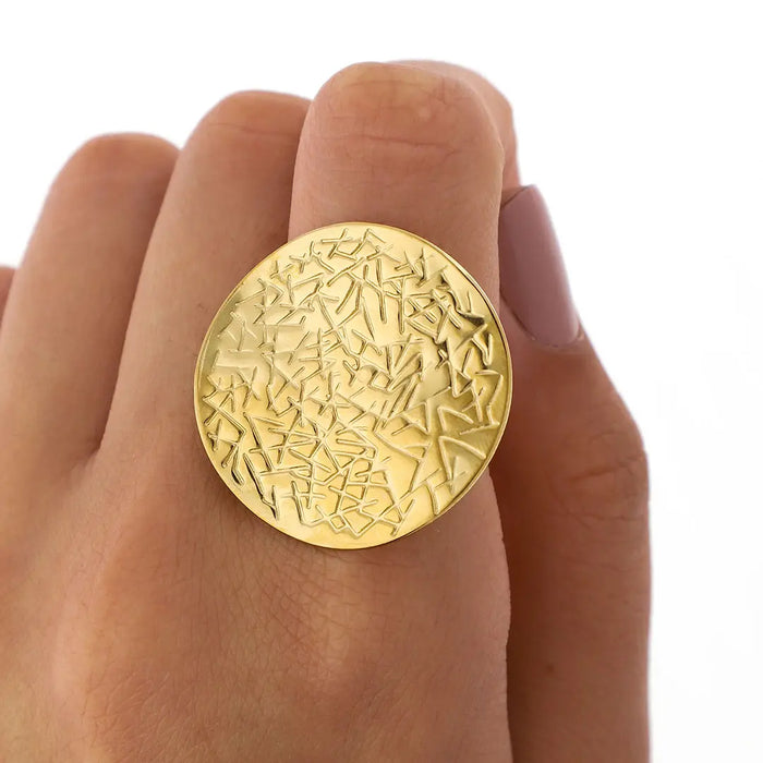 Anillo Vicky | Acero Dorado