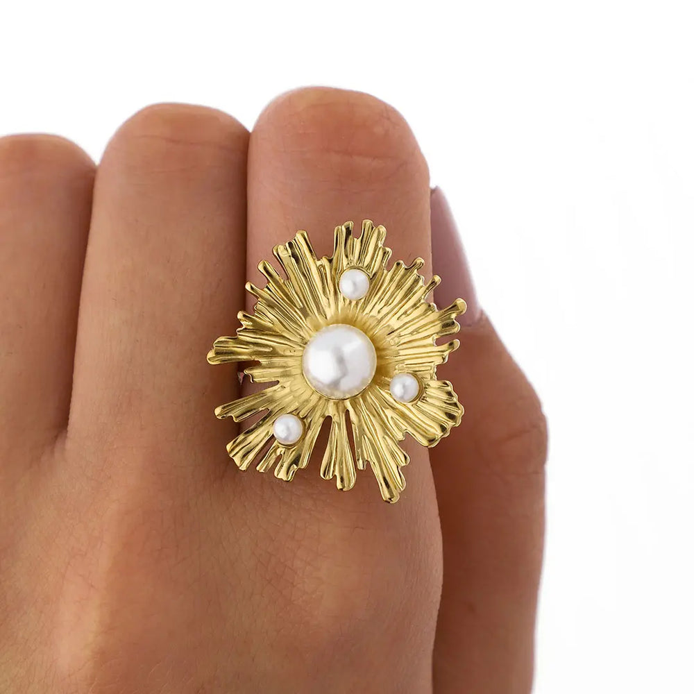 Anillo Lexi | Acero Dorado