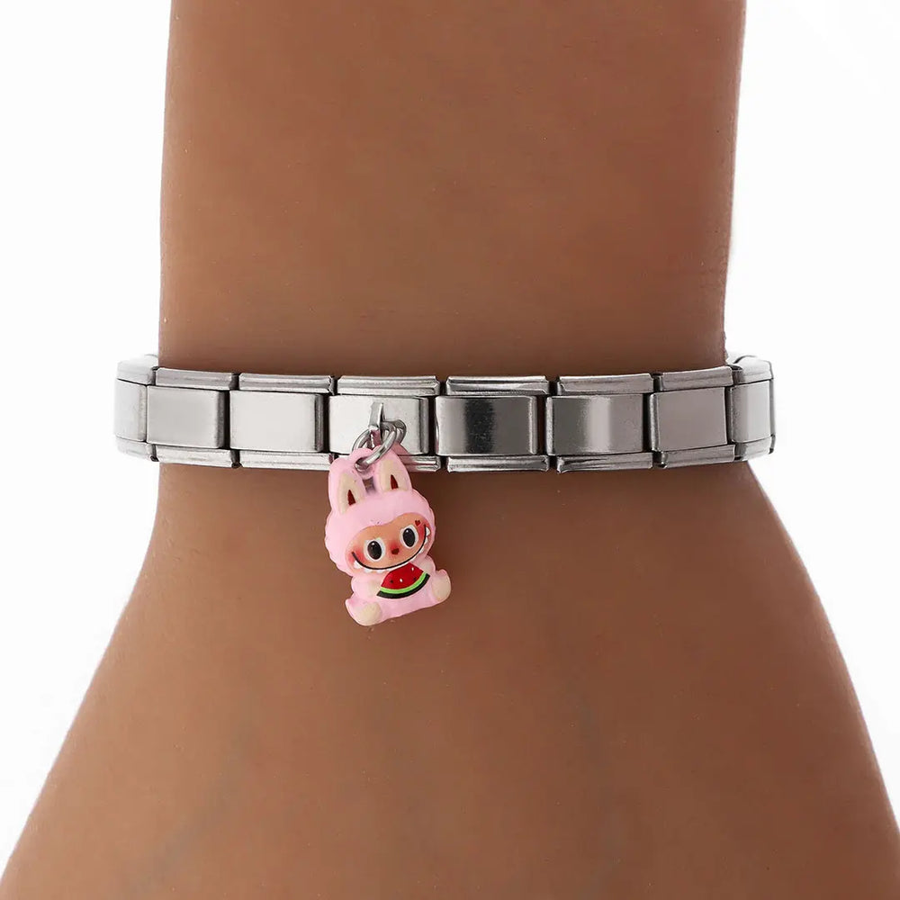Pulsera Italiana Acero Quirurgico Labubu