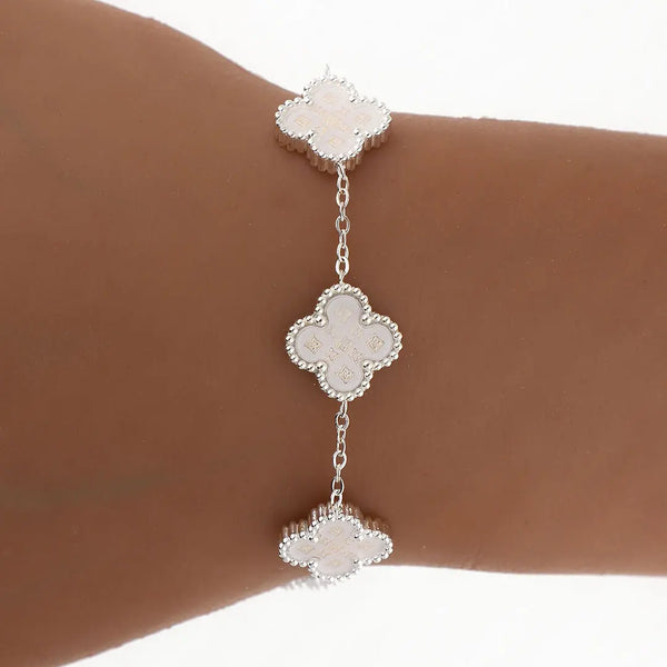 Pulsera Cleff Lv Acero Blanco