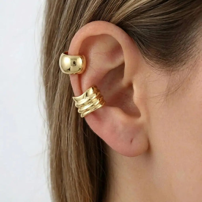 SET EAR CUFF DORADO BIJOU 2 UNIDADES