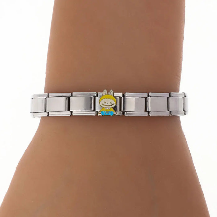 Pulsera Italiana Acero Quirurgico Labubu