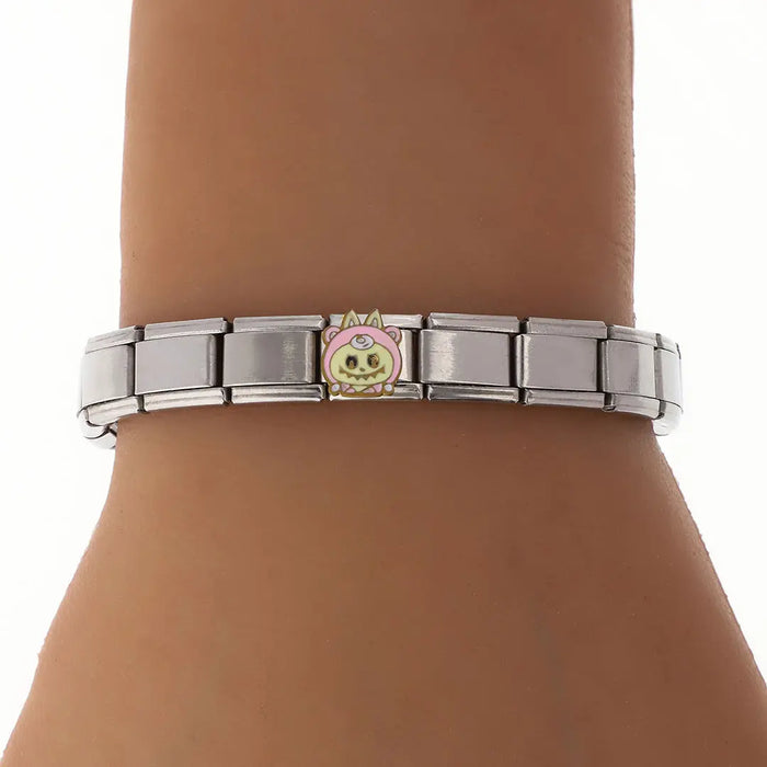 Pulsera Italiana Acero Quirurgico Labubu