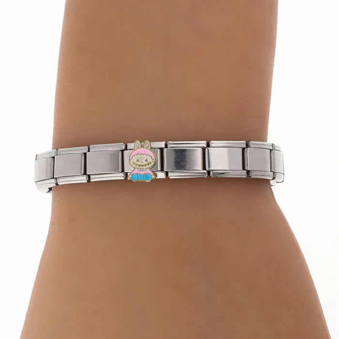 Pulsera Italiana Acero Quirurgico Labubu