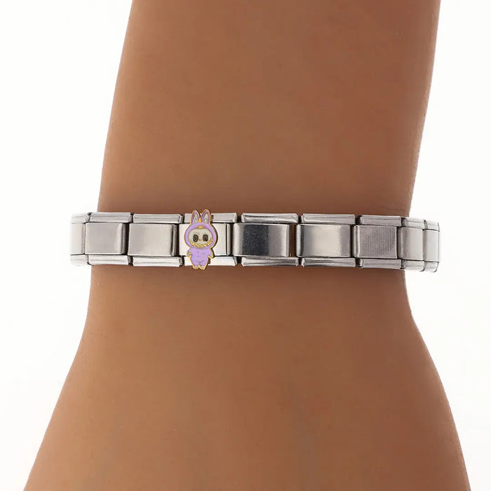 Pulsera Italiana Acero Quirurgico Labubu