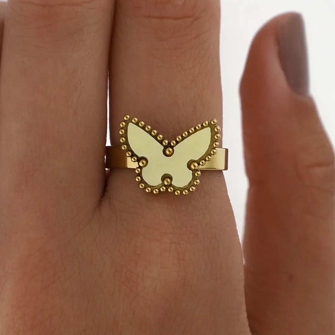 Anillo Mariposa Acero Quirurgico
