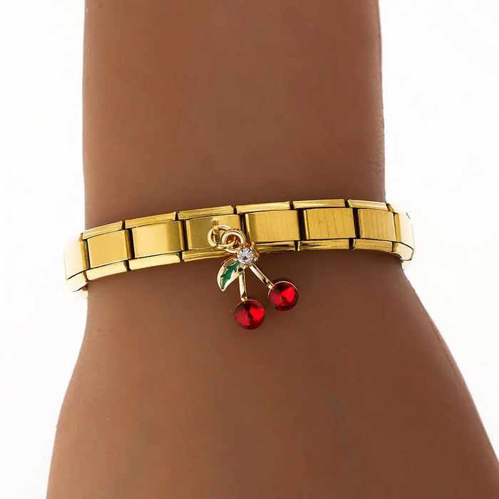 Pulsera Italiana Karen | Acero Dorado